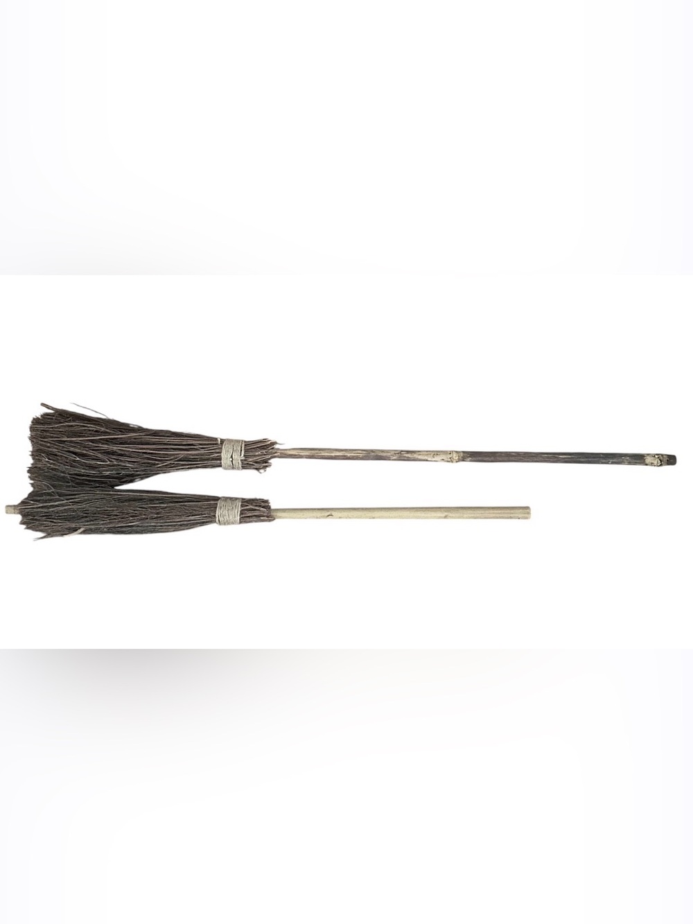 Natural Stick Witch Broom Halloween Decor